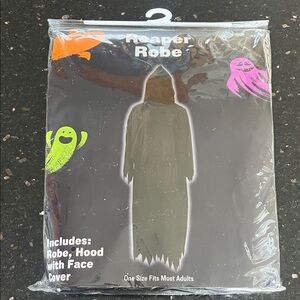 Adult Reaper Robe Halloween Costume - Black